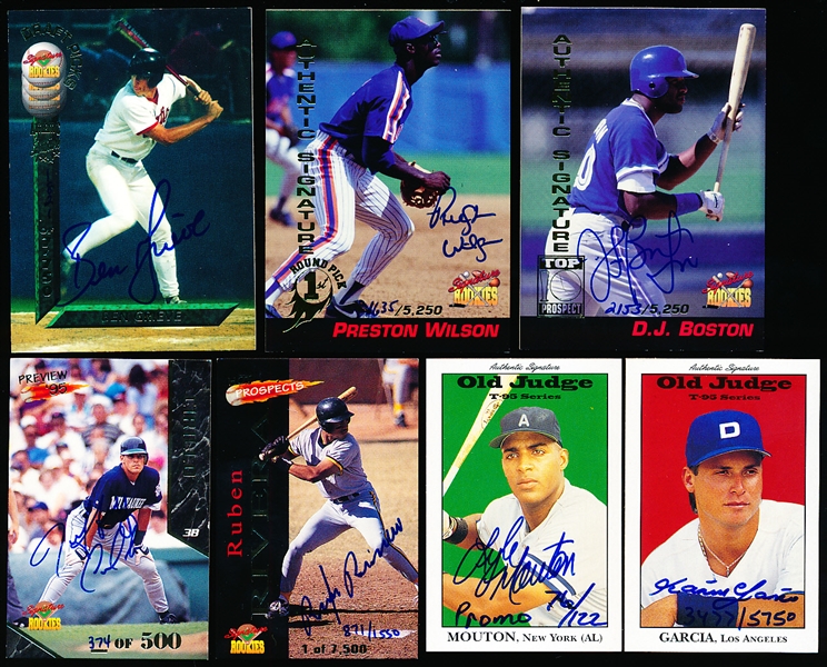 Signature Rookies Product Certified Autographs- 7 Diff.