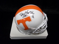 Auto’d & Inscribed Donte’ Stallworth University of Tennessee NCAA Mini Helmet- GAI Certified