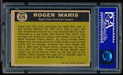 1961 Topps Baseball- #576 Roger Maris All Star- PSA NM 7 (OC)- Hi#.