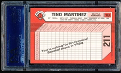 1989 Bowman Tiffany Baseball- #211 Tino Martinez, Mariners- PSA NM 7