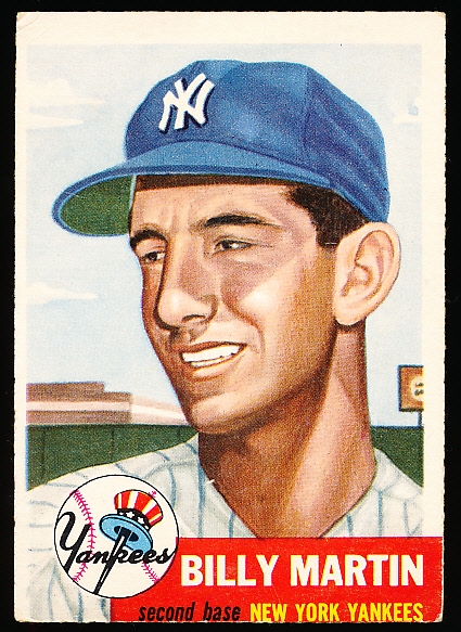 1953 Topps Baseball- #86 Billy Martin, Yankees