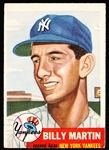 1953 Topps Baseball- #86 Billy Martin, Yankees