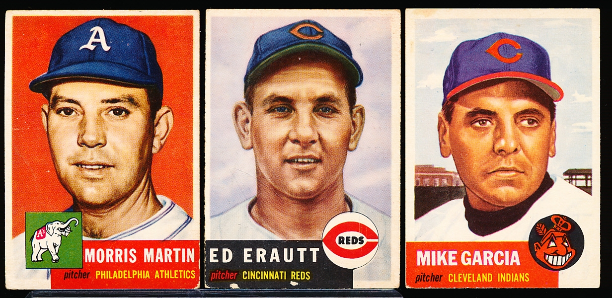 1953 Topps Baseball- 3 Diff