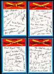 1973 Topps Bb- Blue Team Checklist Cards- 27 Cards