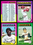 1975 Topps Baseball- 90 Cards