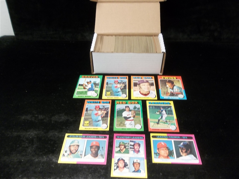 1975 Topps Baseball- 250 Cards
