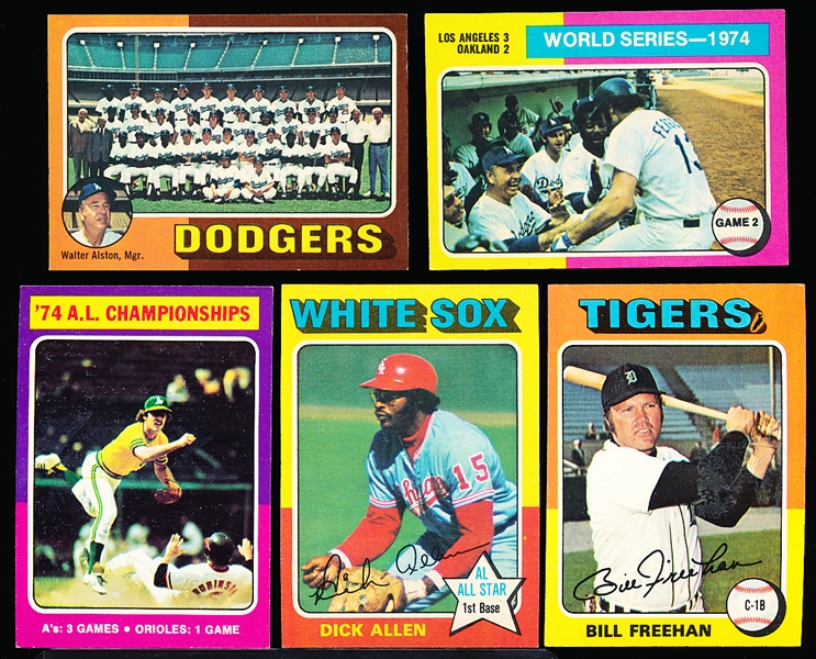 1975 Topps Baseball- 90 Cards