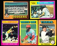 1975 Topps Baseball- 90 Cards