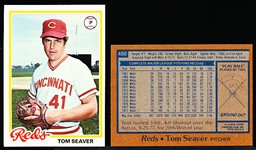 1978 Topps Bb- #450 Tom Seaver, Reds- 31 Cards