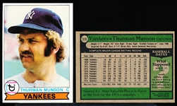 1979 Topps Bb- #310 Thurman Munson, Yankees- 7 Cards