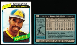 1980 Topps Bb- #230 Dave Winfield, Padres- 25 Cards