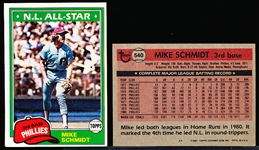 1981 Topps Bb- #540 Mike Schmidt, Phillies- 40 Cards