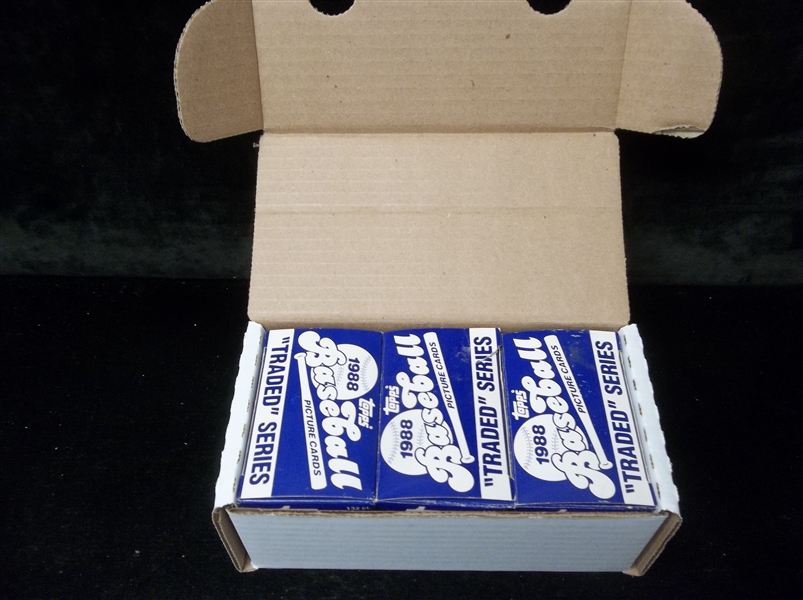 1988 Topps Baseball Traded Sets of 132- 3 Sets