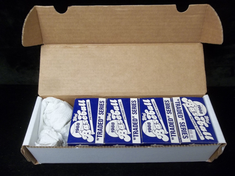 1988 Topps Baseball Traded Sets of 132- 4 Sets