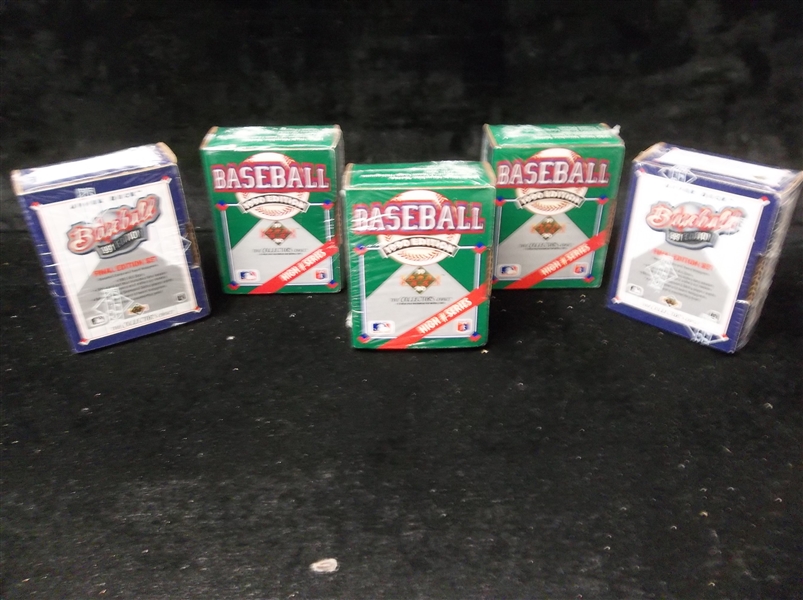 1990/91 Upper Deck Hi Series Sets- 5 Factory Sets