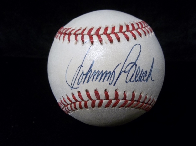 Autographed Johnny Bench Official NL MLB Baseball