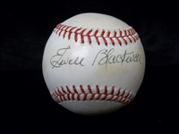 Autographed Ewell Blackwell Official NL MLB Baseball