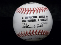 Autographed Ewell Blackwell Official NL MLB Baseball