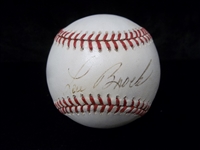 Autographed Lou Brock Official NL MLB Baseball