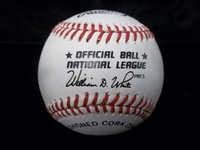 Autographed Lou Brock Official NL MLB Baseball