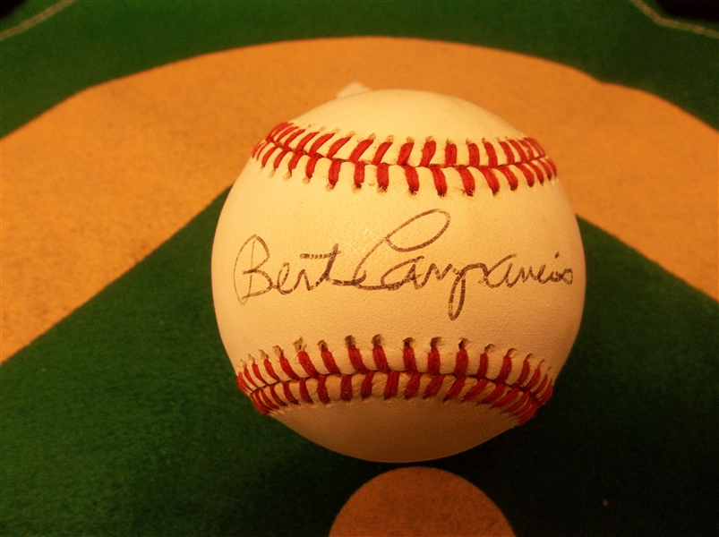 Autographed Bert Campaneris Official AL MLB Baseball