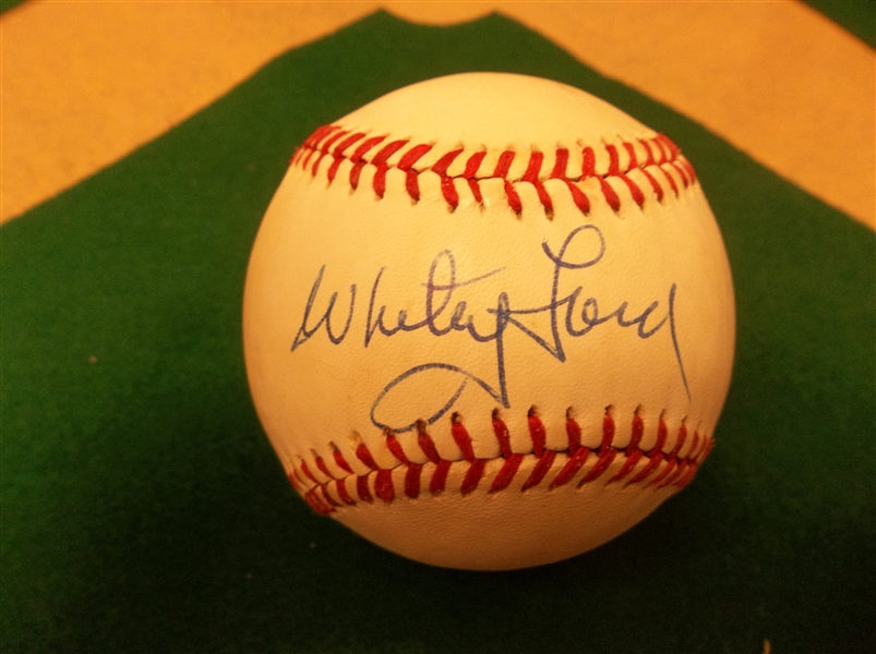 Autographed Whitey Ford Official AL MLB Baseball