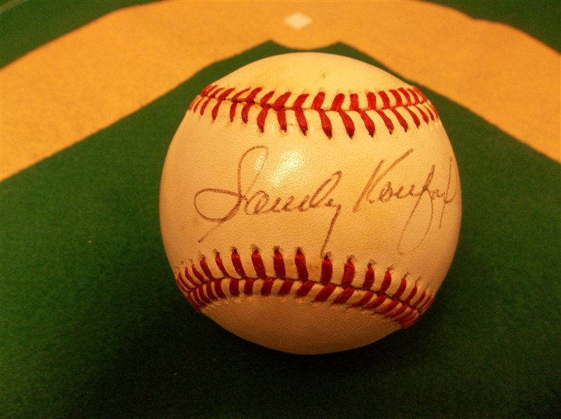 Autographed Sandy Koufax Official NL MLB Baseball