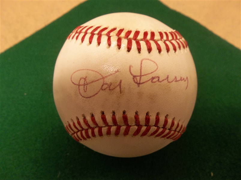 Autographed Don Larsen Official AL MLB Baseball