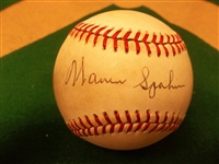Autographed Warren Spahn Official NL MLB Baseball