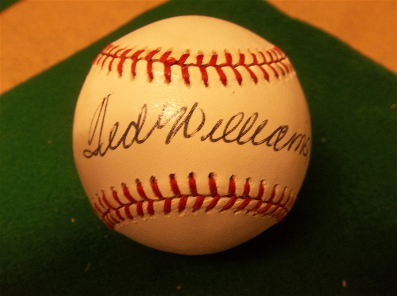 Autographed Ted Williams Official AL MLB Baseball