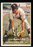 Autographed 1957 Topps Bsbl. #7 Luis Aparicio, White Sox
