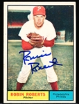 Autographed 1961 Topps Bsbl. #20 Robin Roberts, Phillies