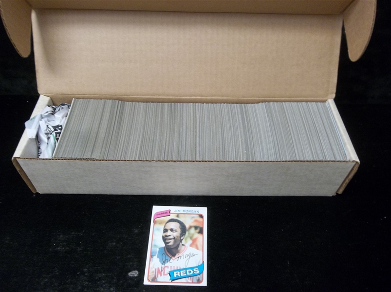 1980 Topps Bsbl.- 1 Near Complete Set of 725/726 Cards