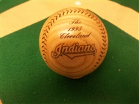 1995 GBOW Cleveland Indians MLB Division Series Wooden Facsimile Signature Baseball- #60/000383.
