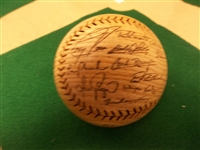 1995 GBOW Cleveland Indians MLB Division Series Wooden Facsimile Signature Baseball- #60/000383.