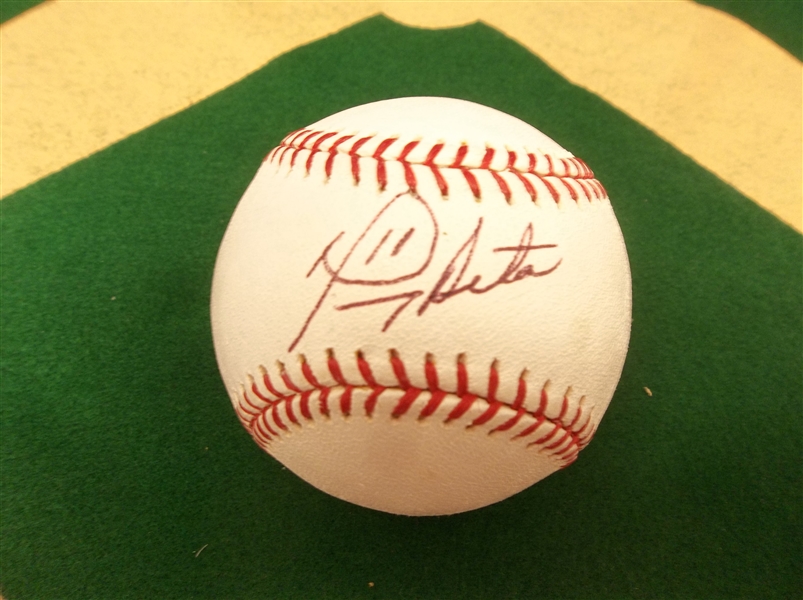Autographed Manny Acta Official MLB Baseball