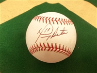 Autographed Manny Acta Official MLB Baseball