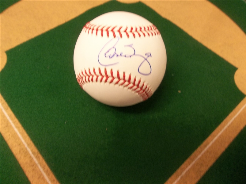 Autographed Carlos Baerga Official MLB Baseball