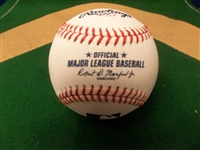 Autographed Len Barker Official MLB Baseball