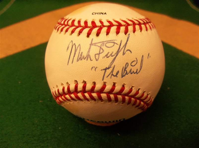 Autographed Mark Fidrych Sherwin Williams/Rawlings OLB1 Official League Baseball