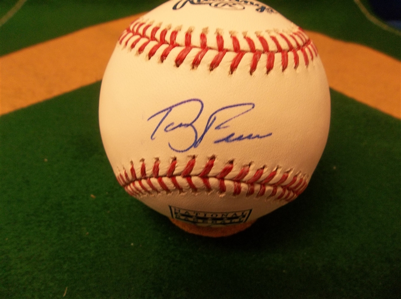 Autographed Terry Francona Official MLB National Baseball Hall of Fame Baseball