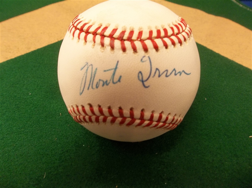 Autographed Monte Irvin Official NL MLB Baseball
