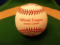 Autographed Bob Lemon Rawlings Official League BB HOF Baseball