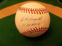 Autographed Gil McDougald Official MLB Baseball