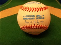Autographed Sonny Siebert Official AL Baseball