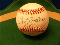 Autographed Greg Swindell Official Spalding #1 ML Specs. Baseball