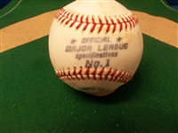 Autographed Greg Swindell Official Spalding #1 ML Specs. Baseball