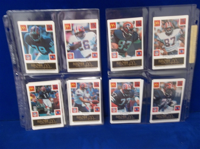 1986 McDonald’s Buffalo Bills NFL- 1 Complete Set of 24 Black Tab Scratch-Off Cards