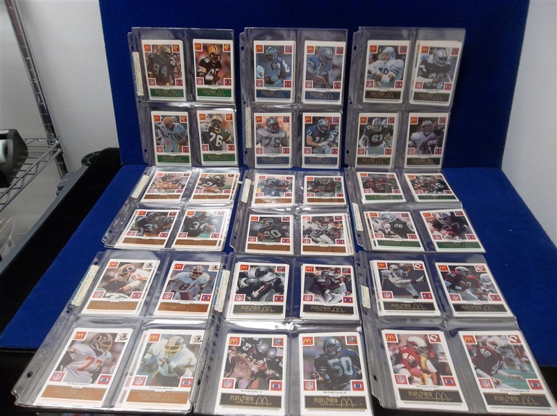 1986 McDonald’s NFL Clean Up Lot of 9 Diff. Team Sets
