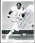 Autographed Bennie Barnes Dallas Cowboys NFL B/W 8” x 10” Team Issued Photo